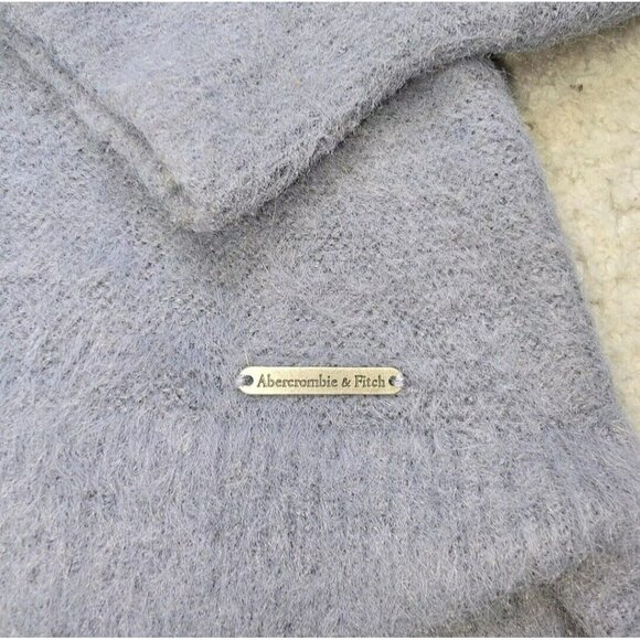 Abercrombie & Fitch Sweater Womens XL Shirt  Blue Longsleeve Soft AF Collection - Picture 8 of 12